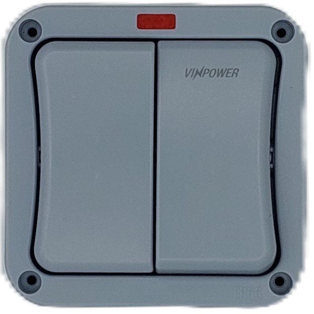 EXW VINPOWER 2 Gang 2 Way Switch Ip66